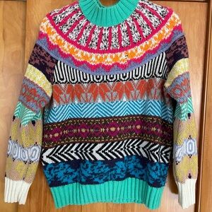Colorful Anthropologie Women's Knit Sweater
